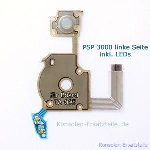 PSP 3000 Tasten Flexkabel mit LED, PSP 3000 Tasten links, TA095 flexcable PSP Slim