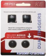 PS3 controller grips, PS3 controller caps, Dual Triggers PS3 Controller, PS3 Trigger Control Caps, PS3 Controller Trigger Caps, PS3 Trigger Caps, PS3 Silicone Caps, PS3 Thumb Grips