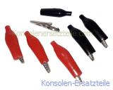 3 Paar Krokodilklemmen, 6x Krokoklemme