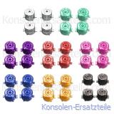 Metall PS4 Bullet Buttons, Alu-Kappen, Buttons für Kreis, Dreieck, Quadrat, X-Taste für Sony PS4 Controller
